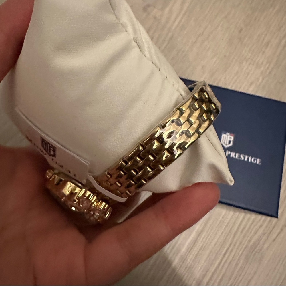 Montres Prestige x Invicta Gold Crystal Butterfly Watch 22mm MPW-0231 NIB - Picture 12 of 13